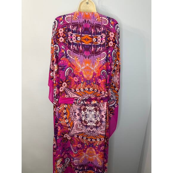 Anthropologie The Moselle Robe Kimono Cover up Beach Vacation Coastal O/S - Picture 11 of 15